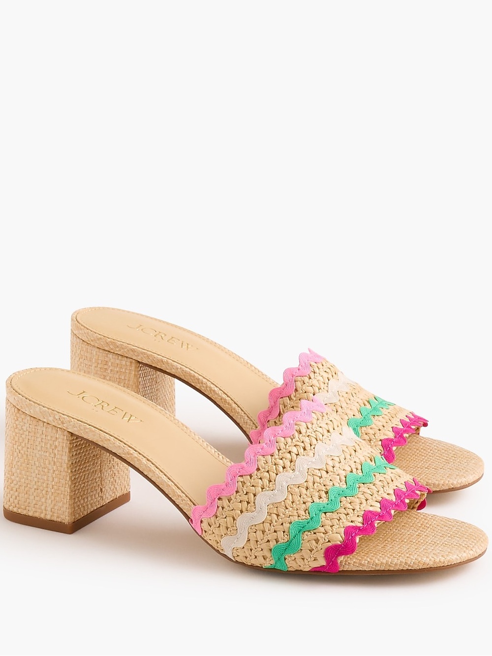 J Crew Woven heeled sandals CU343